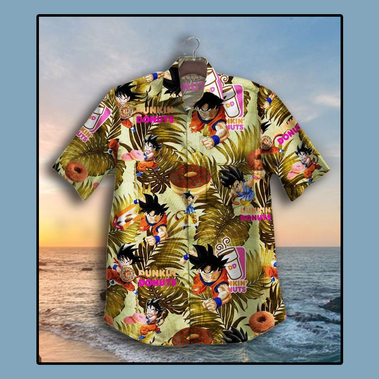 Dunkin Donuts Son Goku Hawaiian Shirt1