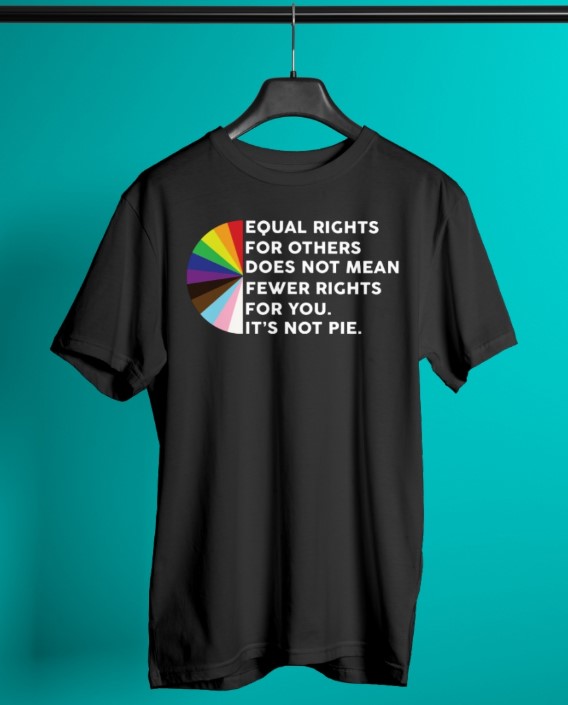 Equal rights for others does not mean fewer rights for you its not pie shirt