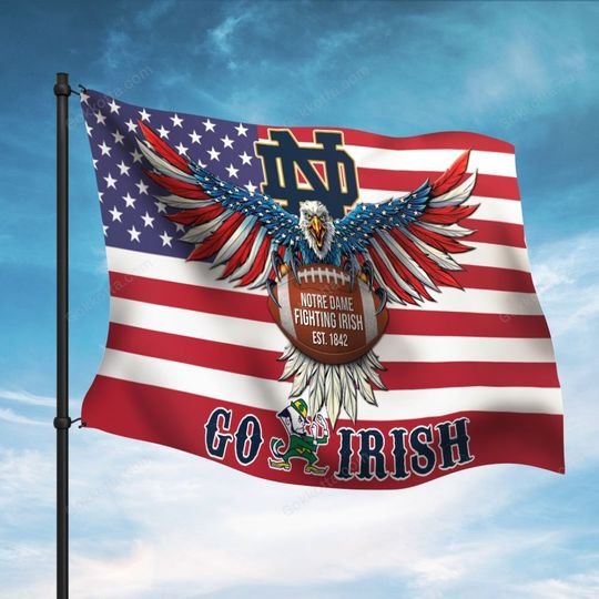 Notre dame fighting irish go irish flag