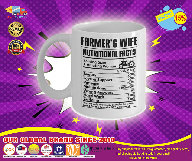 Famers wife nutritions fact mug