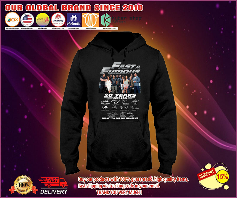 Fast and furious  year shirt