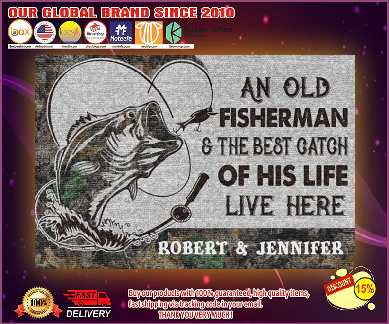 Fishing an old fisherman doormat