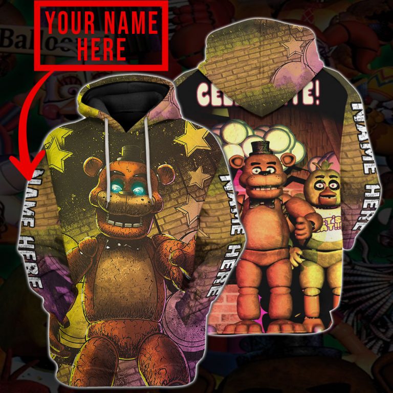 Five nights at freddys 3d all over print hoodie 4