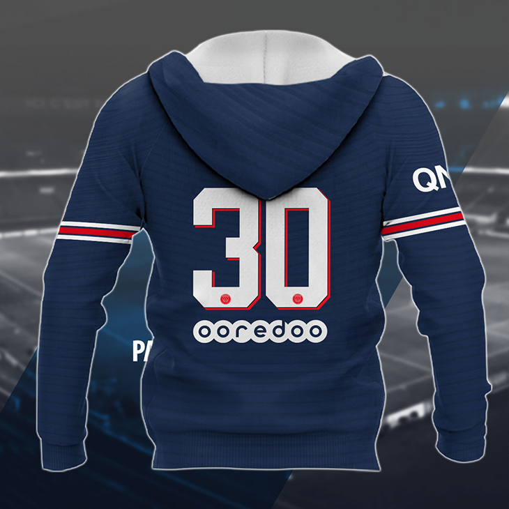 PSG Messi 3d shirt and hoodie 3 FootBall Jersey5