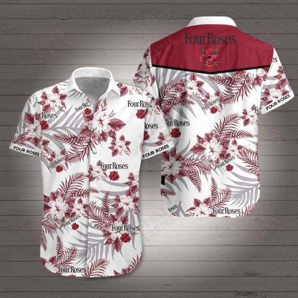 Four roses hawaiian shirt