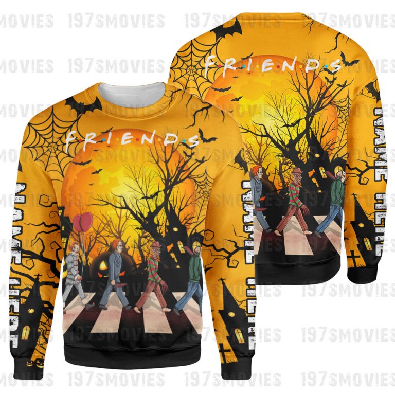 Friends horror movie 3d all over print hoodie 4 Friends horror movie 3d all over print hoodie 1