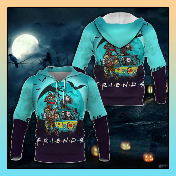 Friends show horror charater 3d hoodie1