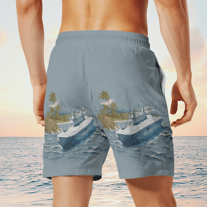 HMAS Canberra Royal Australian Navy Hawaiian Shirt And Short 13 28 HMAS Canberra Royal Australian Navy Hawaiian Shirt And Short 12