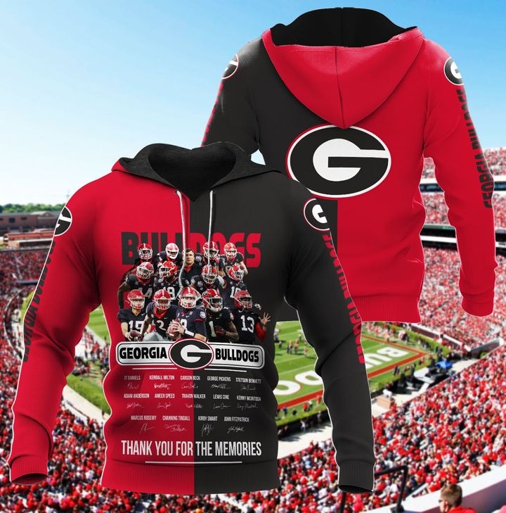 Georgia bulldogs thank for the memorieshoodie 1