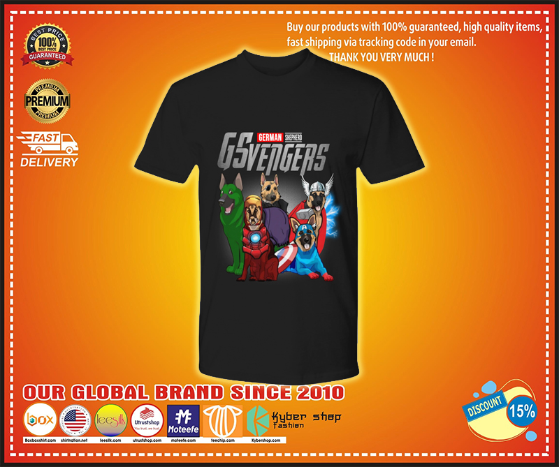 German Shepherd Avengers GSvengers shirt
