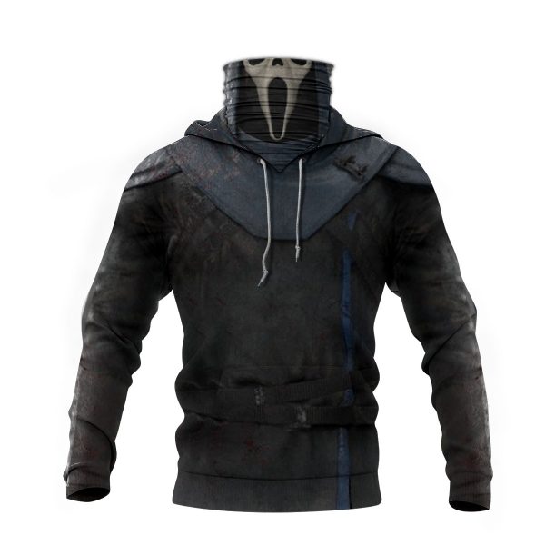 Ghostface Horror Movie 3D Hoodie Mask3