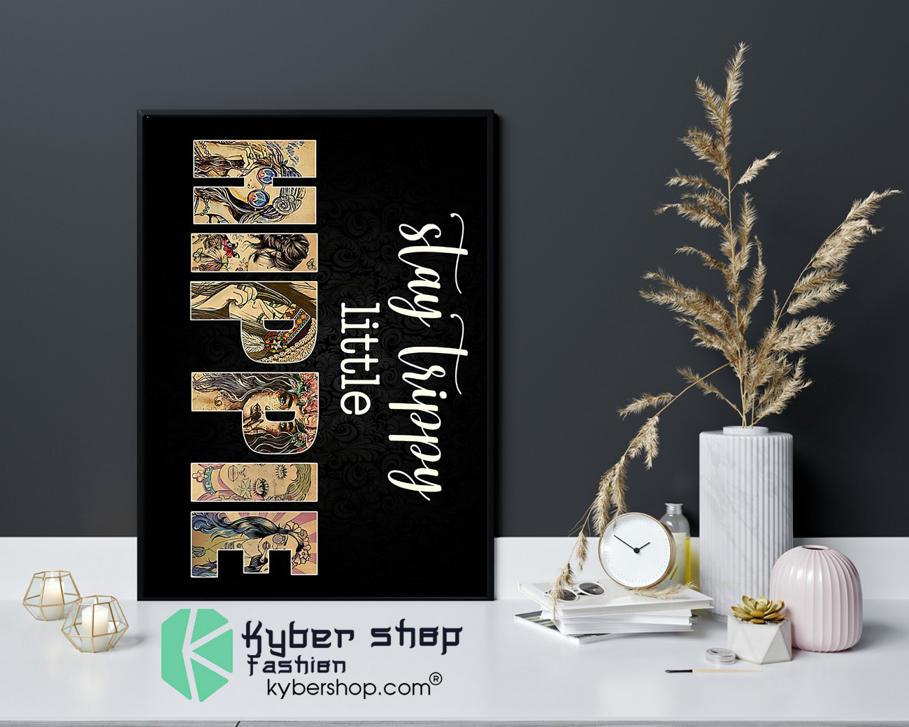 Girl Stay trippy little hippie poster 4