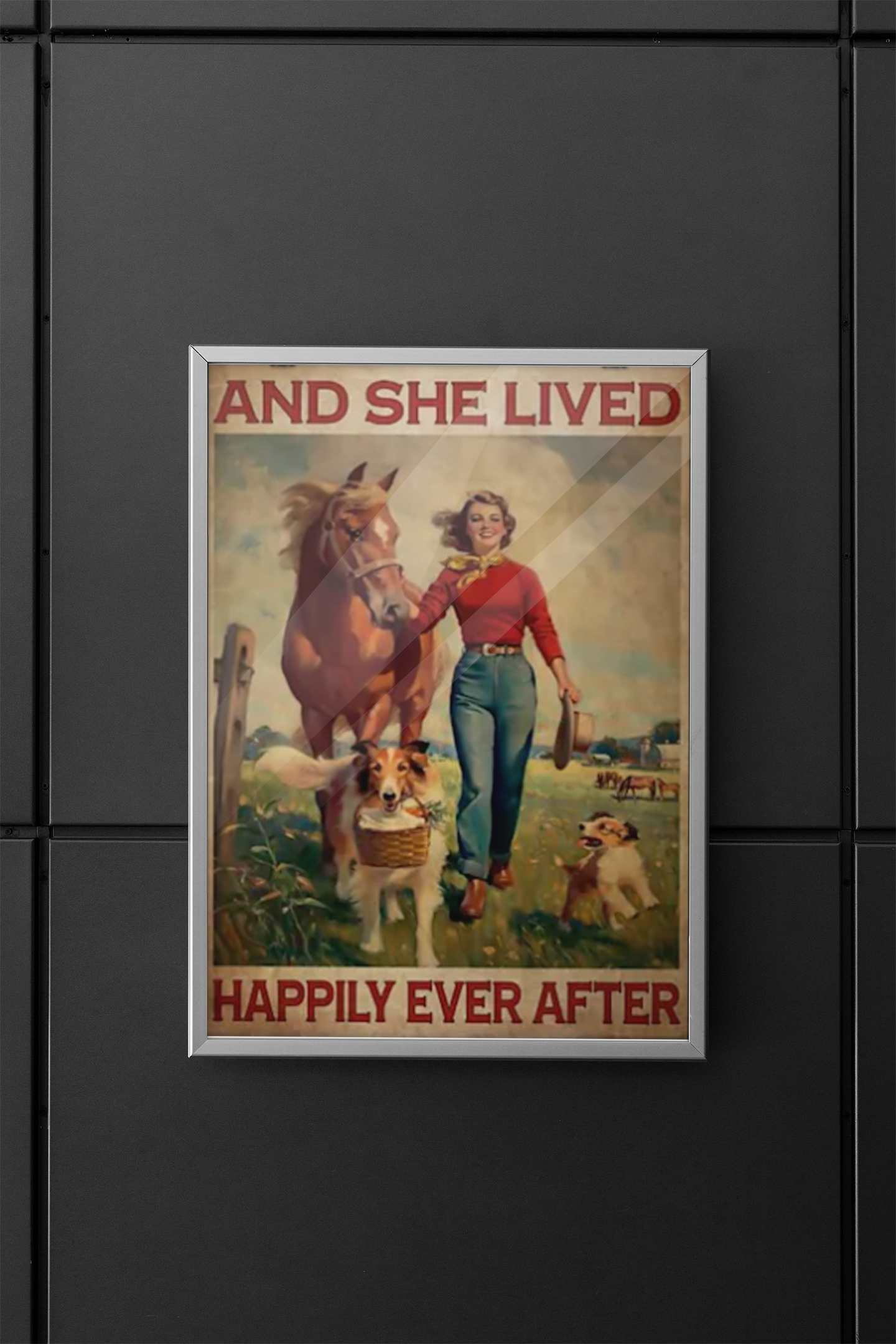 Girl with horse and dogs happily ever after poster 8 Girlwithhorseanddogshappilyeverafterposter