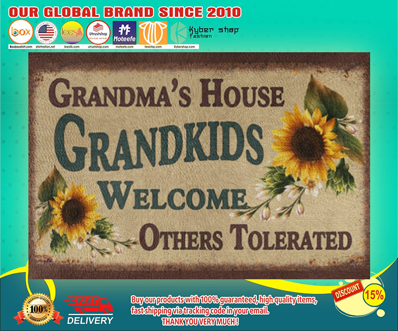 Grandmas house grandkids welcome doormat