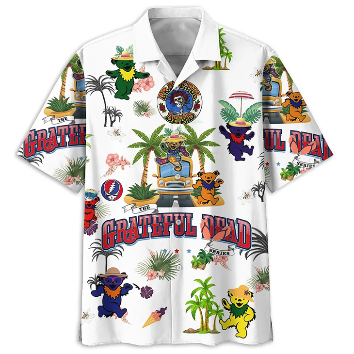 Grateful Dead summer vacation Hawaiian Shirt 4 Grateful Dead Hawaiian Shirt1