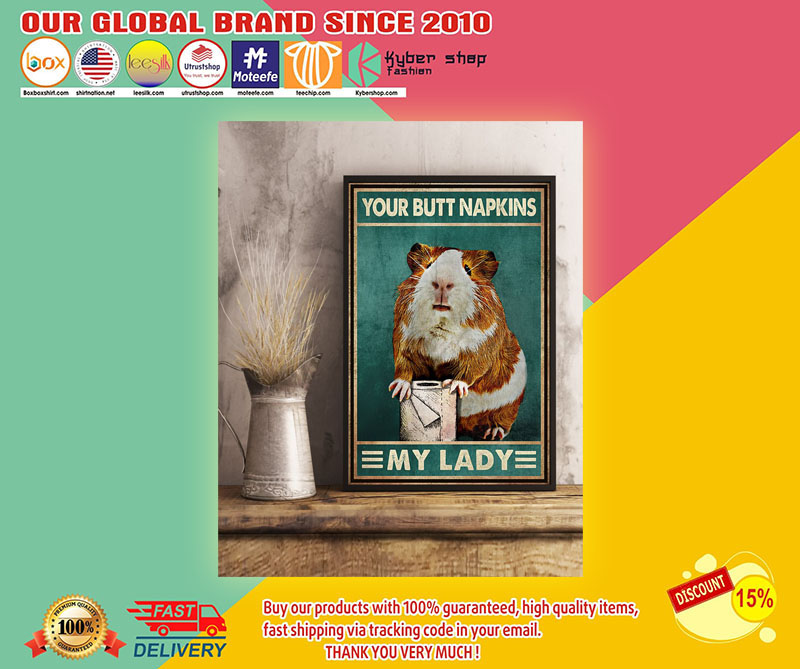 Guineapigmouseyourbutnapkinsmyladyposter