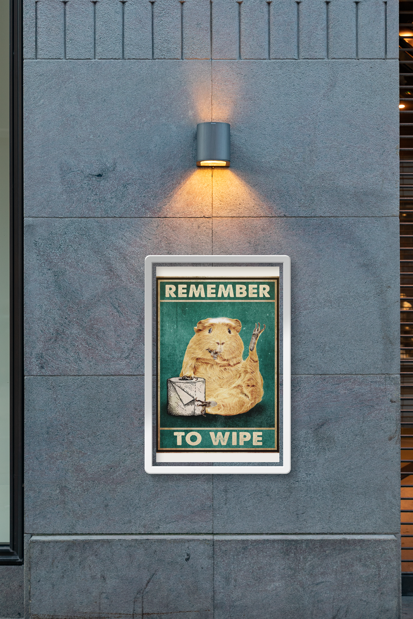 Guineapigremembertowipeposter