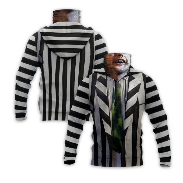 Halloween Beetlejuice 1988 3D Hoodie Mask3