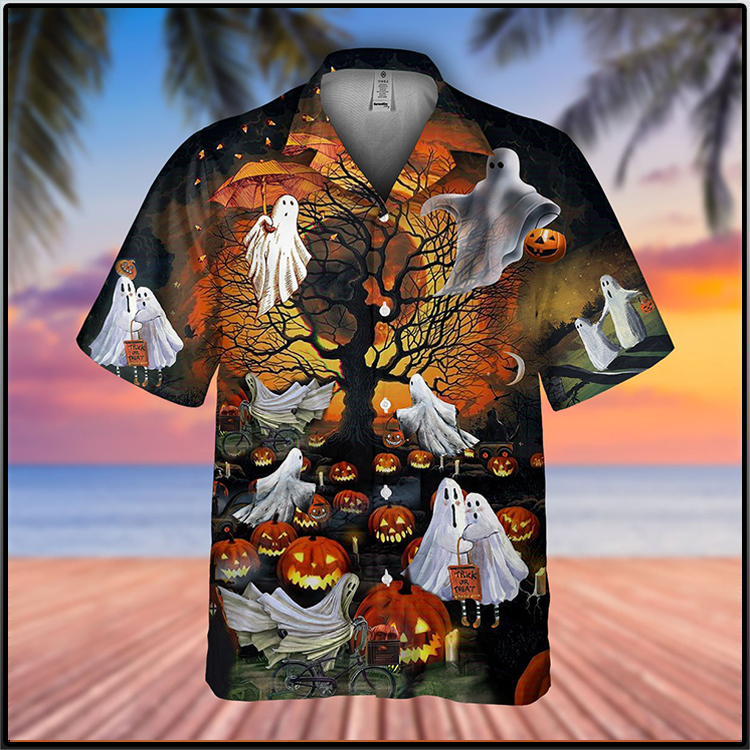 Halloween Ghost Hawaiian Shirt2 1