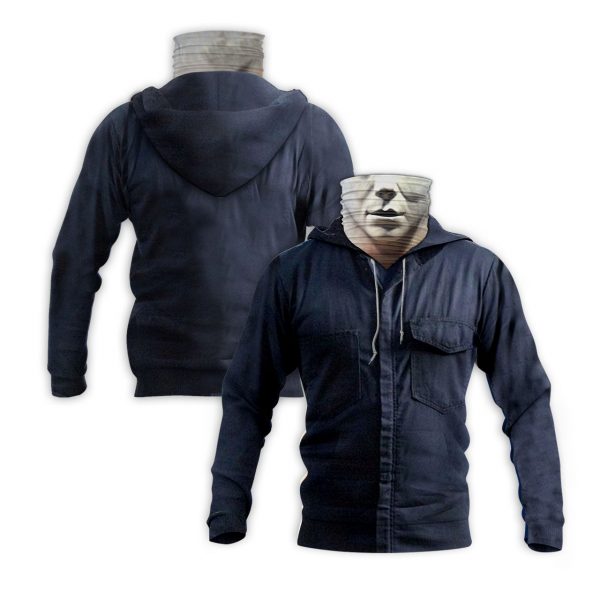 Halloween Michael Myers 3D Hoodie Mask 3 Halloween Michael Myers 3D Hoodie Mask1