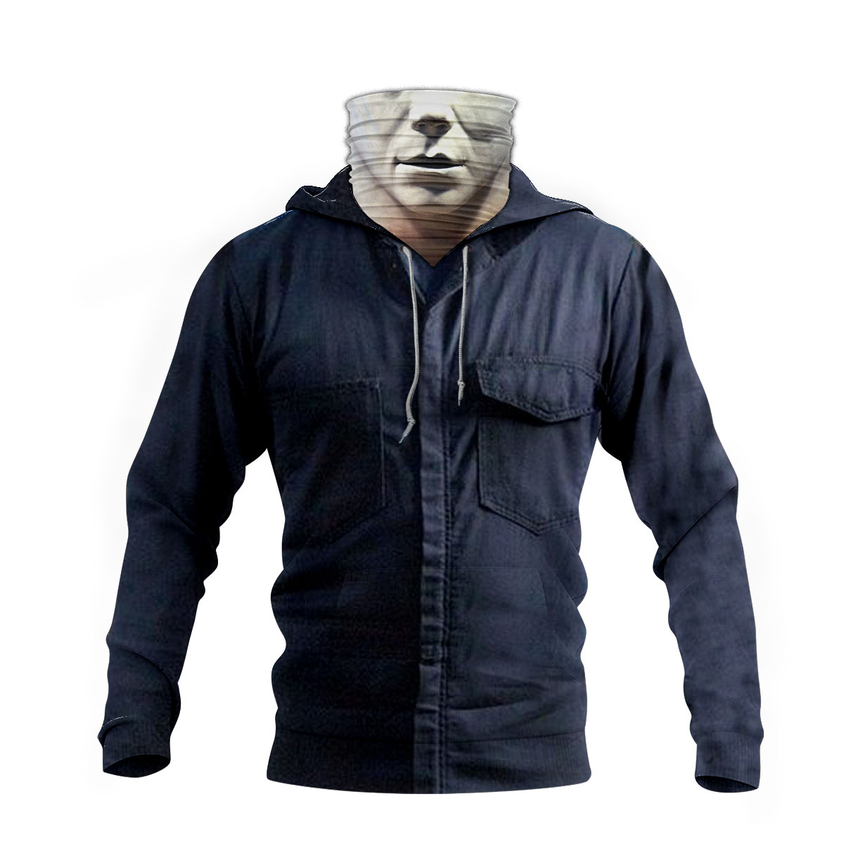 Halloween Michael Myers 3D Hoodie Mask 4 Halloween Michael Myers 3D Hoodie Mask3