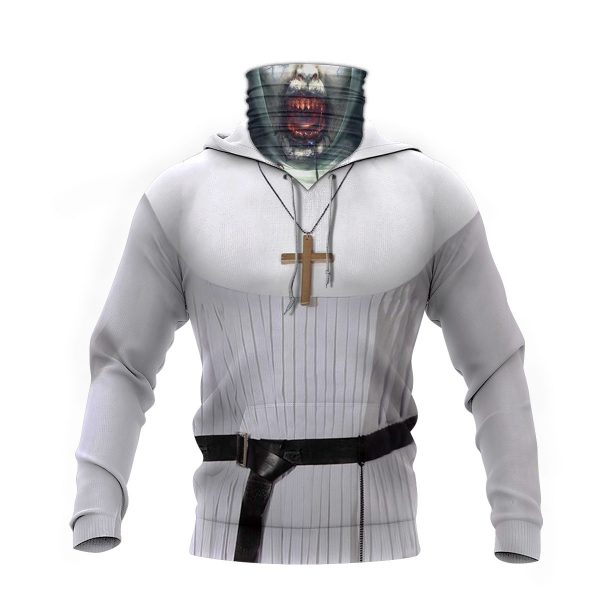 Halloween Valak The Conjuring 3D Hoodie Mask2