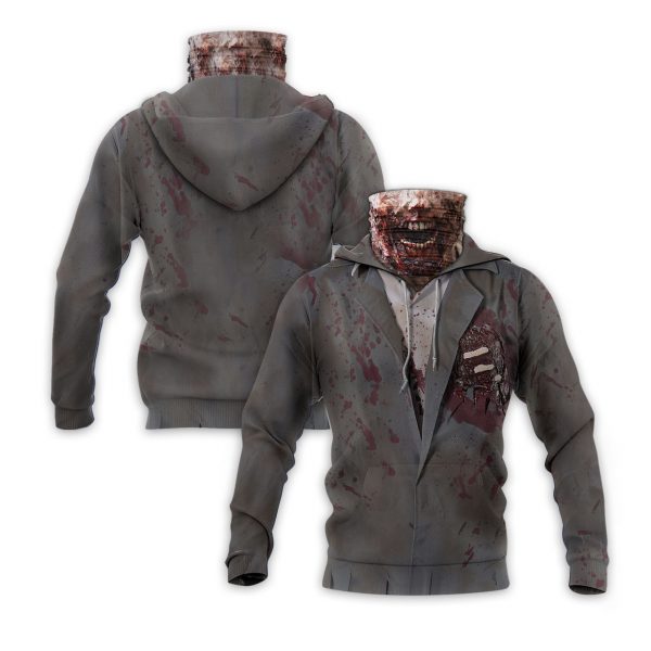 Halloween Zombie 3D Hoodie Mask