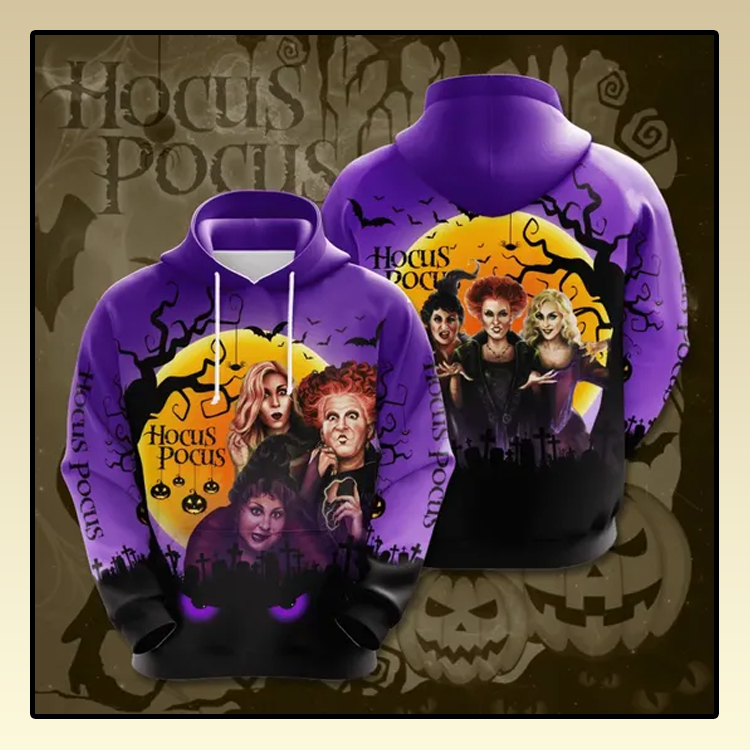 Halloween hocus pocus All over print 3d hoodie 5 Halloween hocus pocus All over print 3d hoodie2