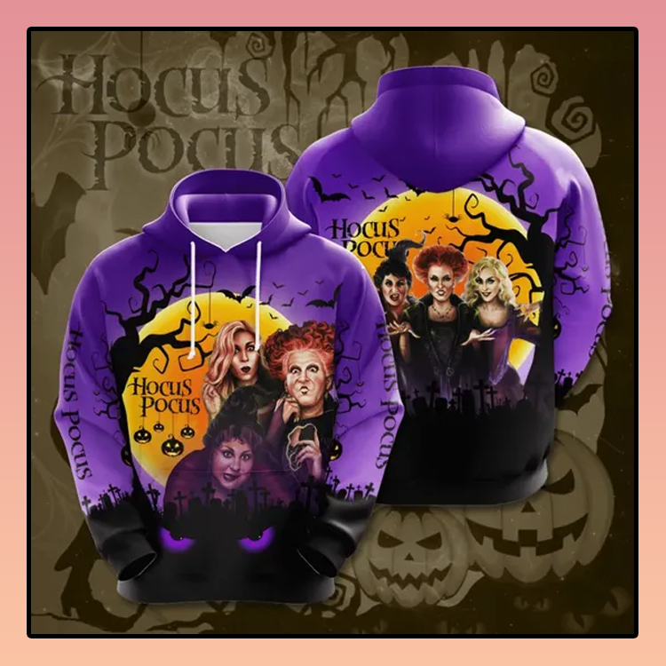 Halloween hocus pocus All over print 3d hoodie 4 Halloween hocus pocus All over print 3d hoodie3