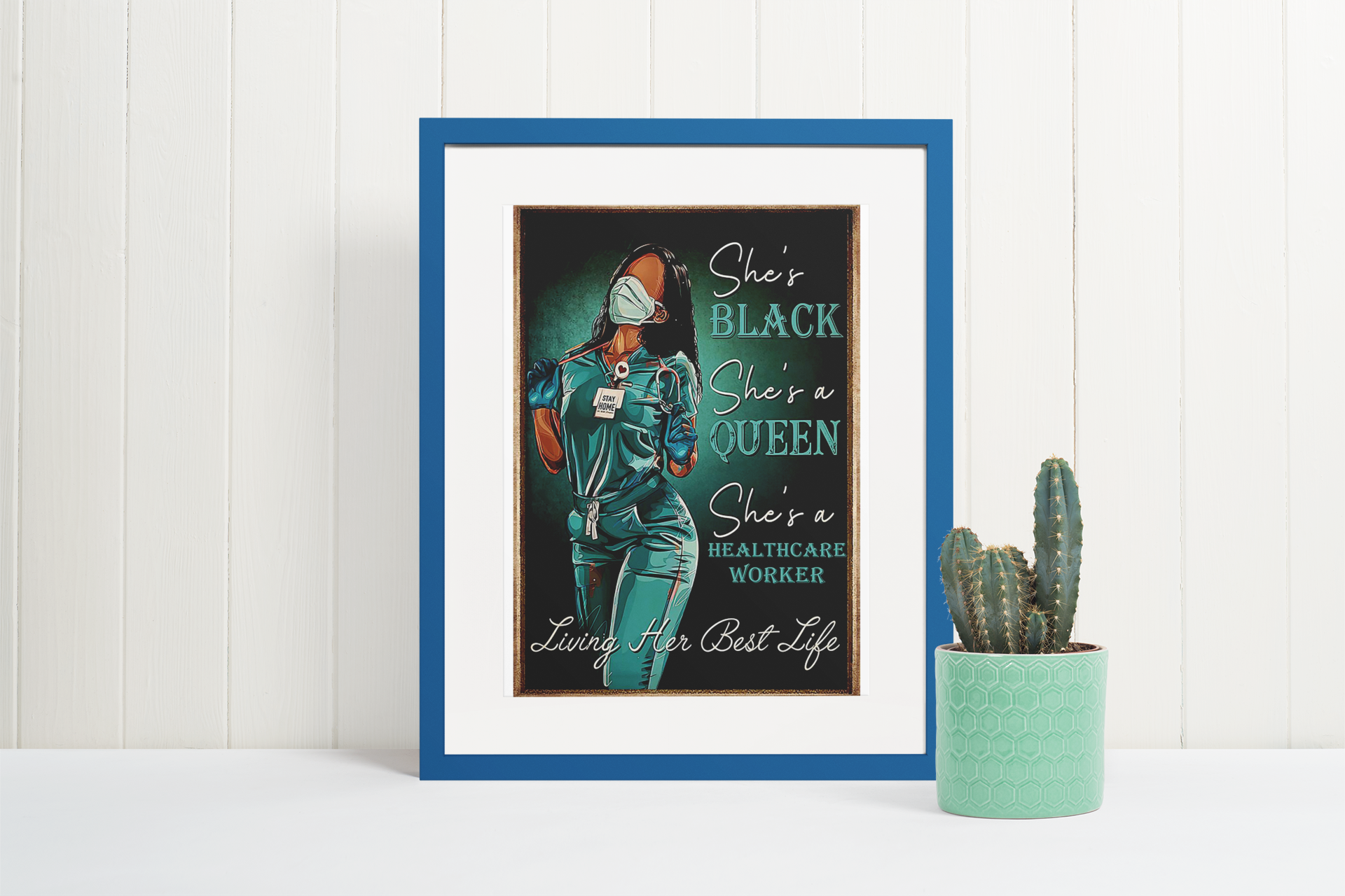 HealthcareWorkersheisblacksheisqueenposter