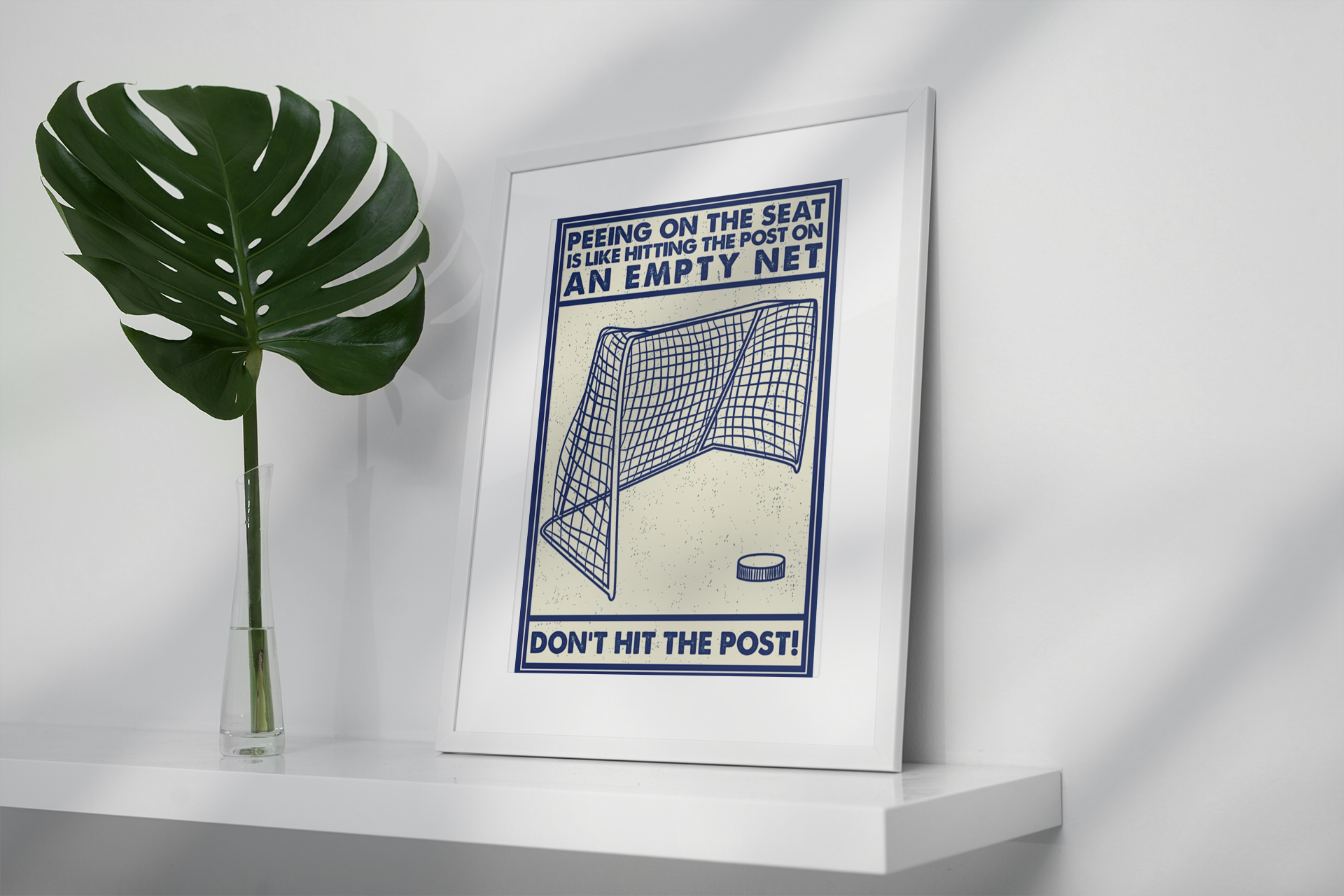Hockey peeing on the seat don't hit the poster 8 Hockeypeeingontheseatdon'thitthepostposter