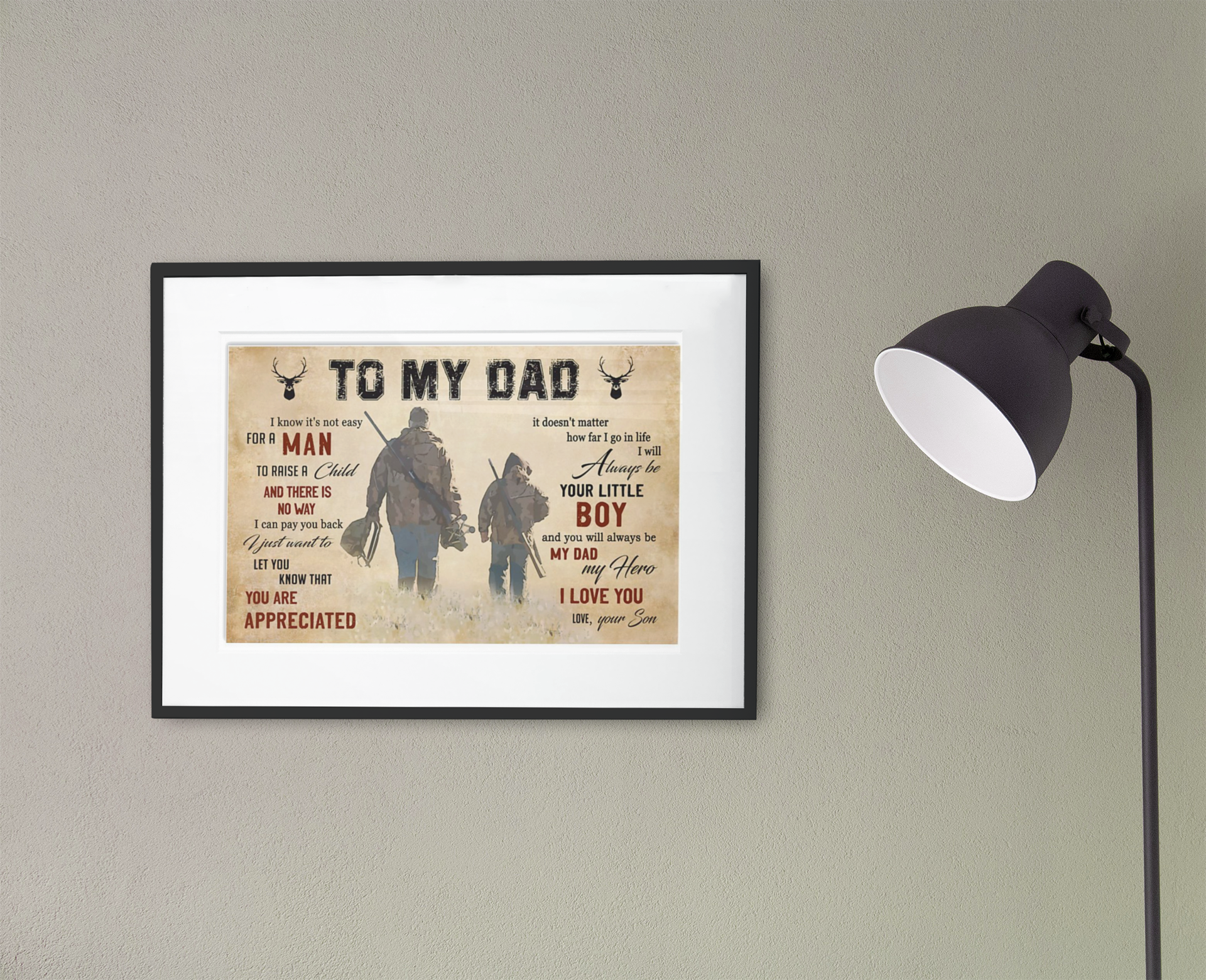 Hunting to my dad poster
