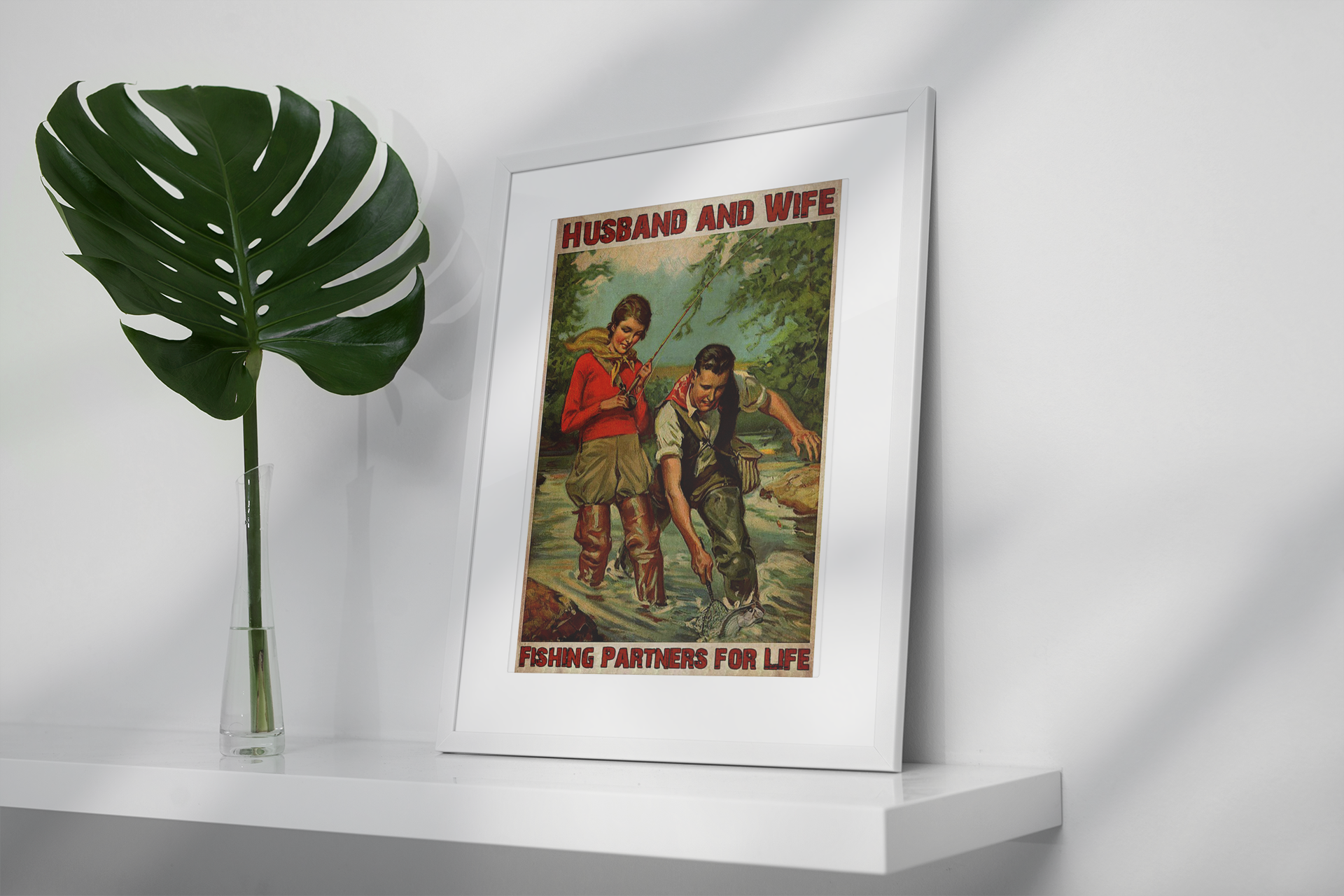 Husband and wife fishing partners for life poster 8 Husbandandwifefishingpartnersforlifeposter