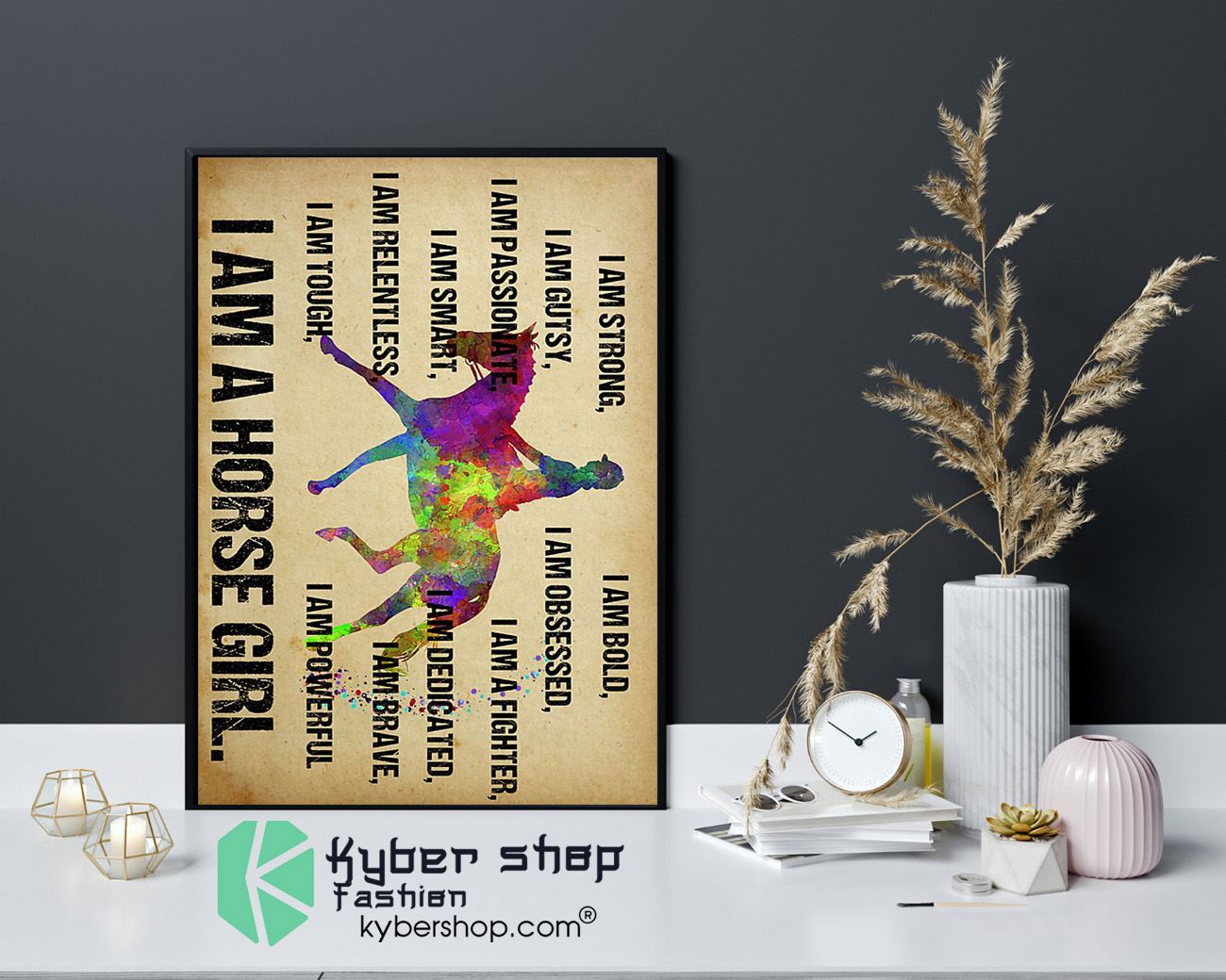 I am strong I am a horse girl poster 4