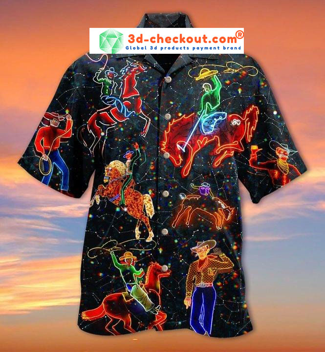 I am the light follow me never ride in darkness cowboy unisex hawaiian shirt