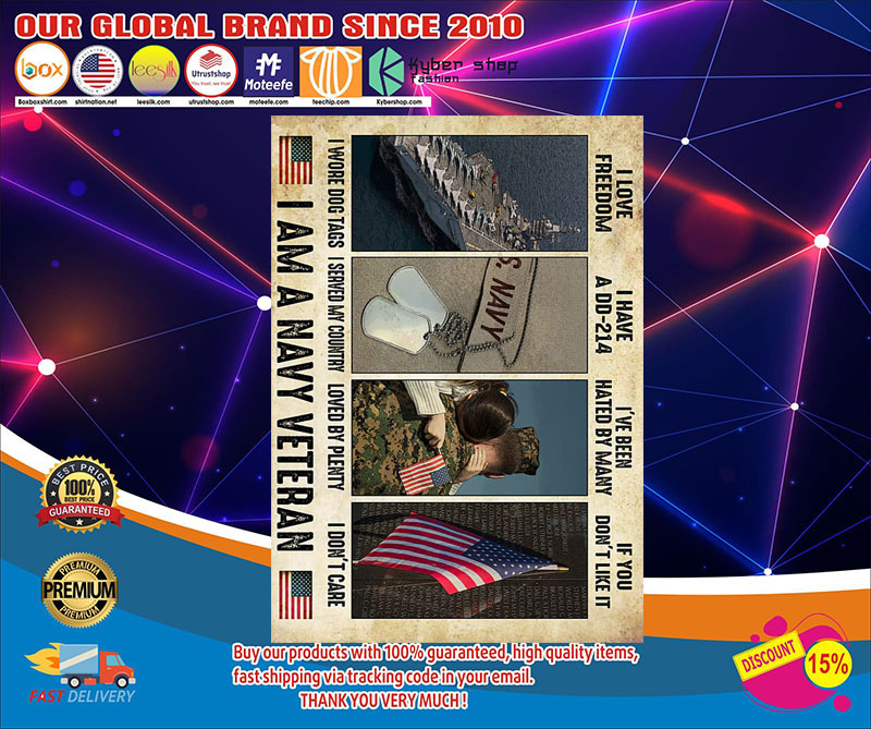 IlovefreedomIworedogtagsIamNavyVeteranposter
