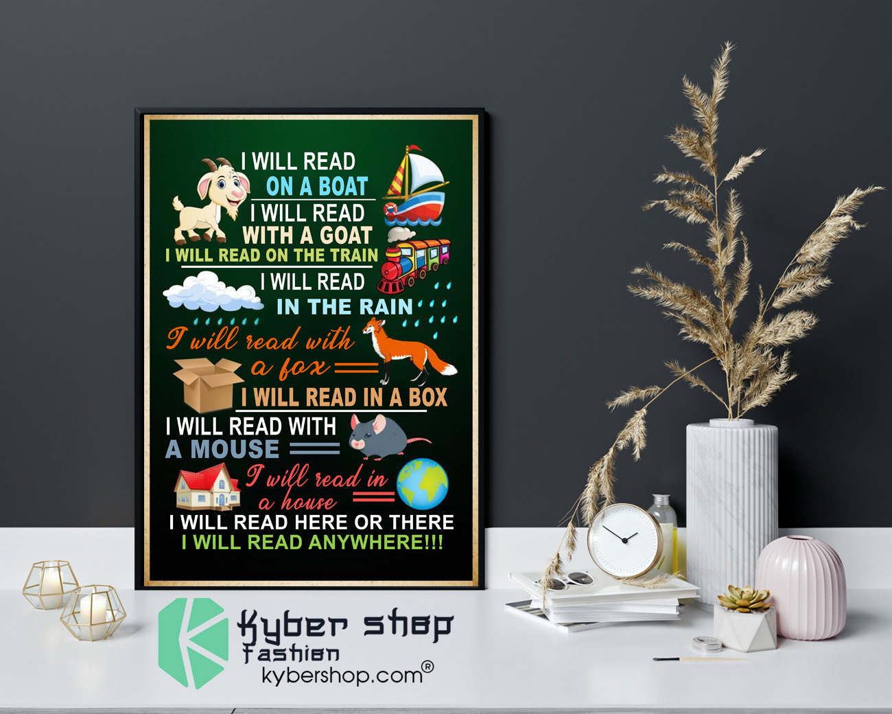 I will read on the boat I will read with the goat in the rain with the fox poster 4