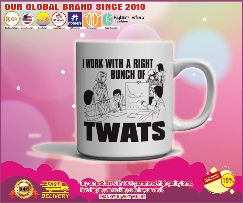 I work with a right bunch of Twats mug