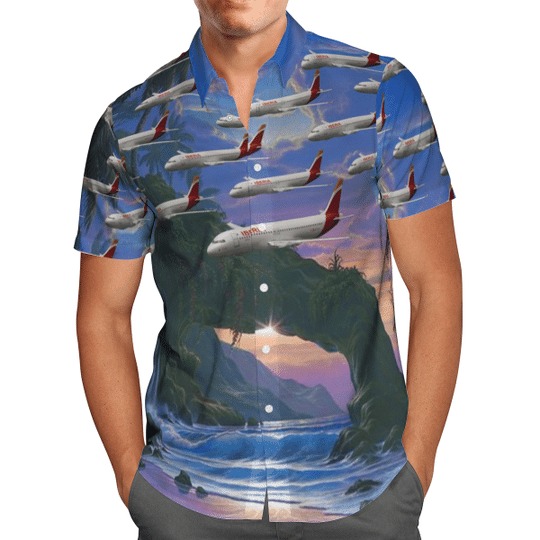 Iberia airbus A320200 hawaiian shirt 1