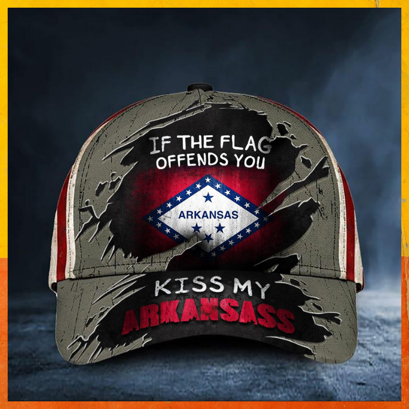 If The Flag Offends You Kiss My Arkansass Cap Hat 3 If The Flag Offends You Kiss My Arkansass Cap Hat
