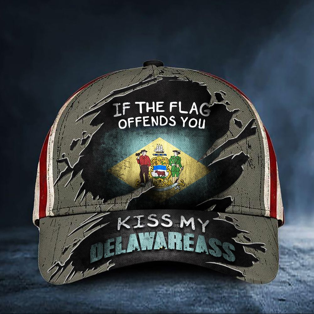 If The Flag Offends You Kiss My Delawareass Cap Hat 4 If The Flag Offends You Kiss My Delawareass Cap Hat