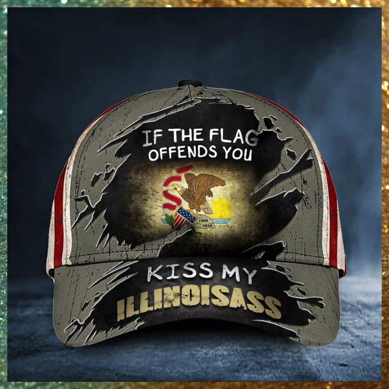 If The Flag Offends You Kiss My Illinoisass Cap Hat 2 If The Flag Offends You Kiss My Illinoisass Cap 1
