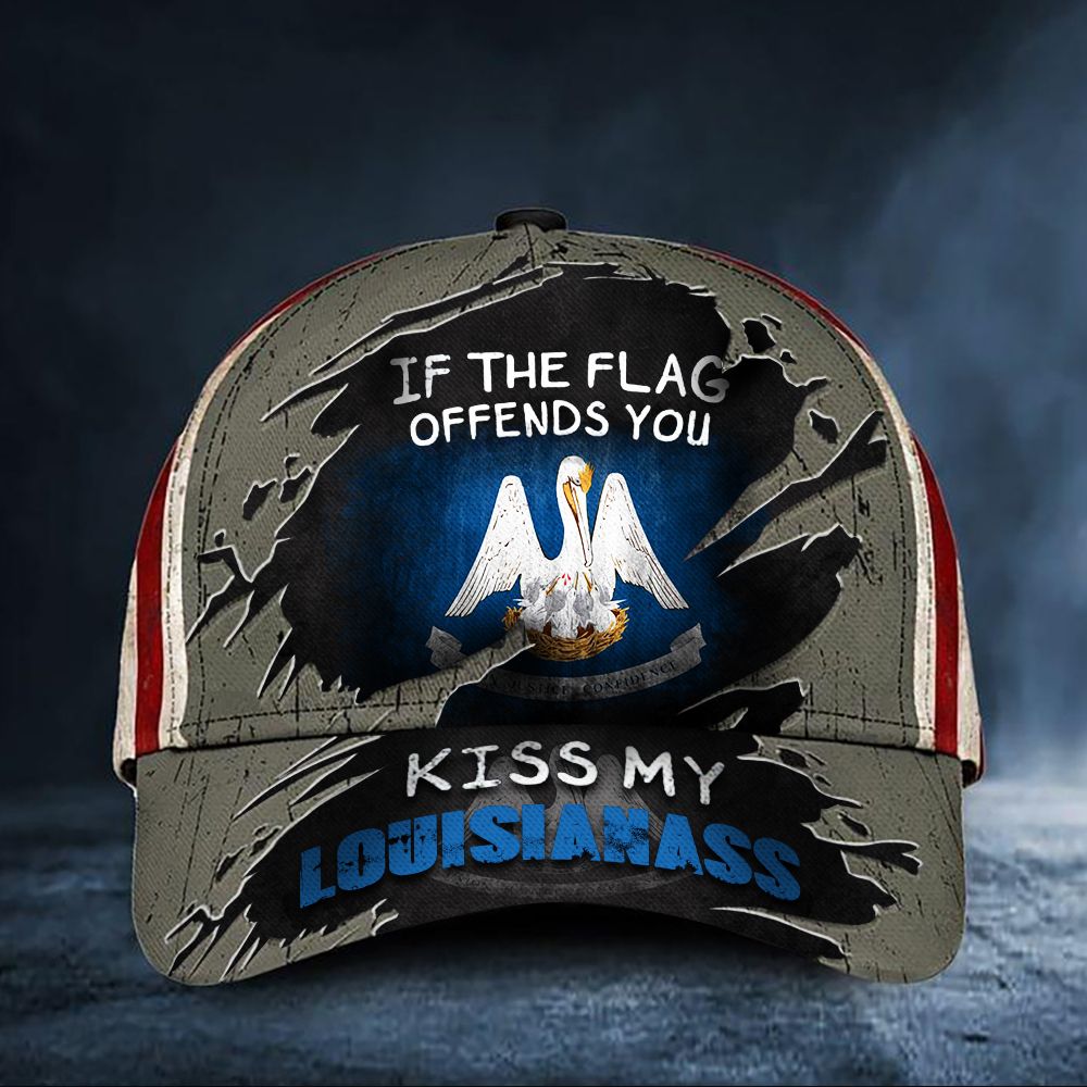 If The Flag Offends You Kiss My Louisianass Cap