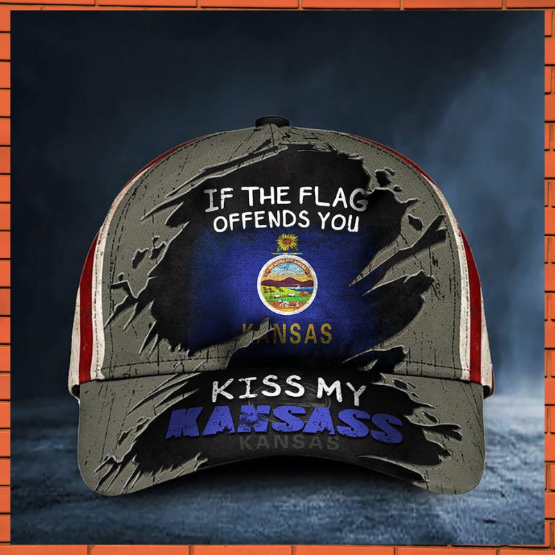 If You Flag Offends You Kiss My Kansas Cap Hat 3 If You Flag Offends You Kiss My Kansass Cap 2