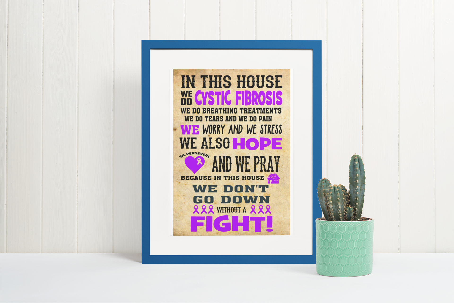 Inthishousewedocysticfibrosisposter