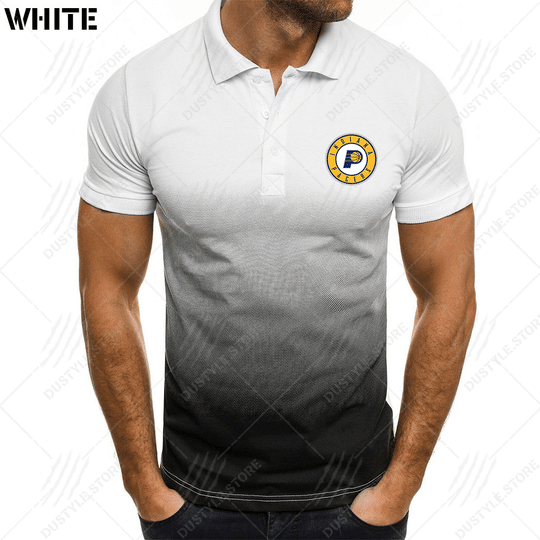 Indiana Pacers men gradient polo shirt1