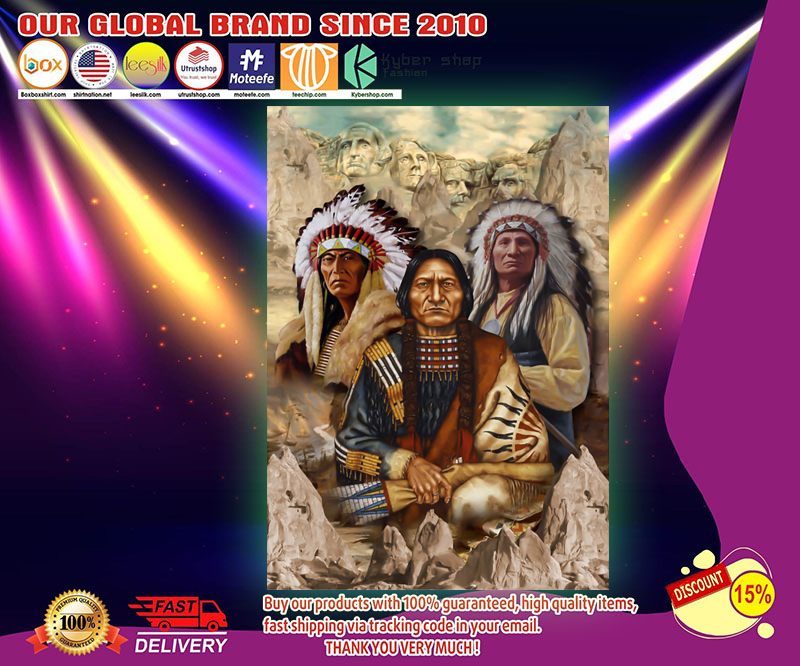 Indigenous man native american poster 1 Indigenous man native american poster