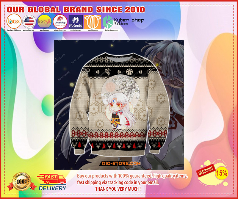 Inuysha manga ugly christmas sweater 8 Inuysha manga ugly christmas sweater