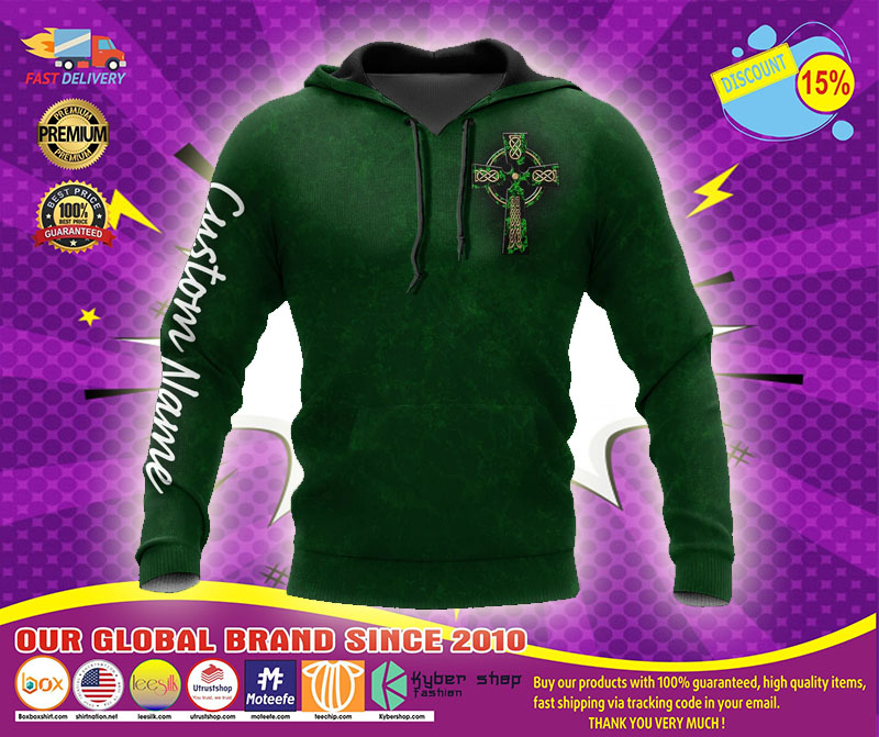 Irish St.Patrick day custom name 3D hoodie
