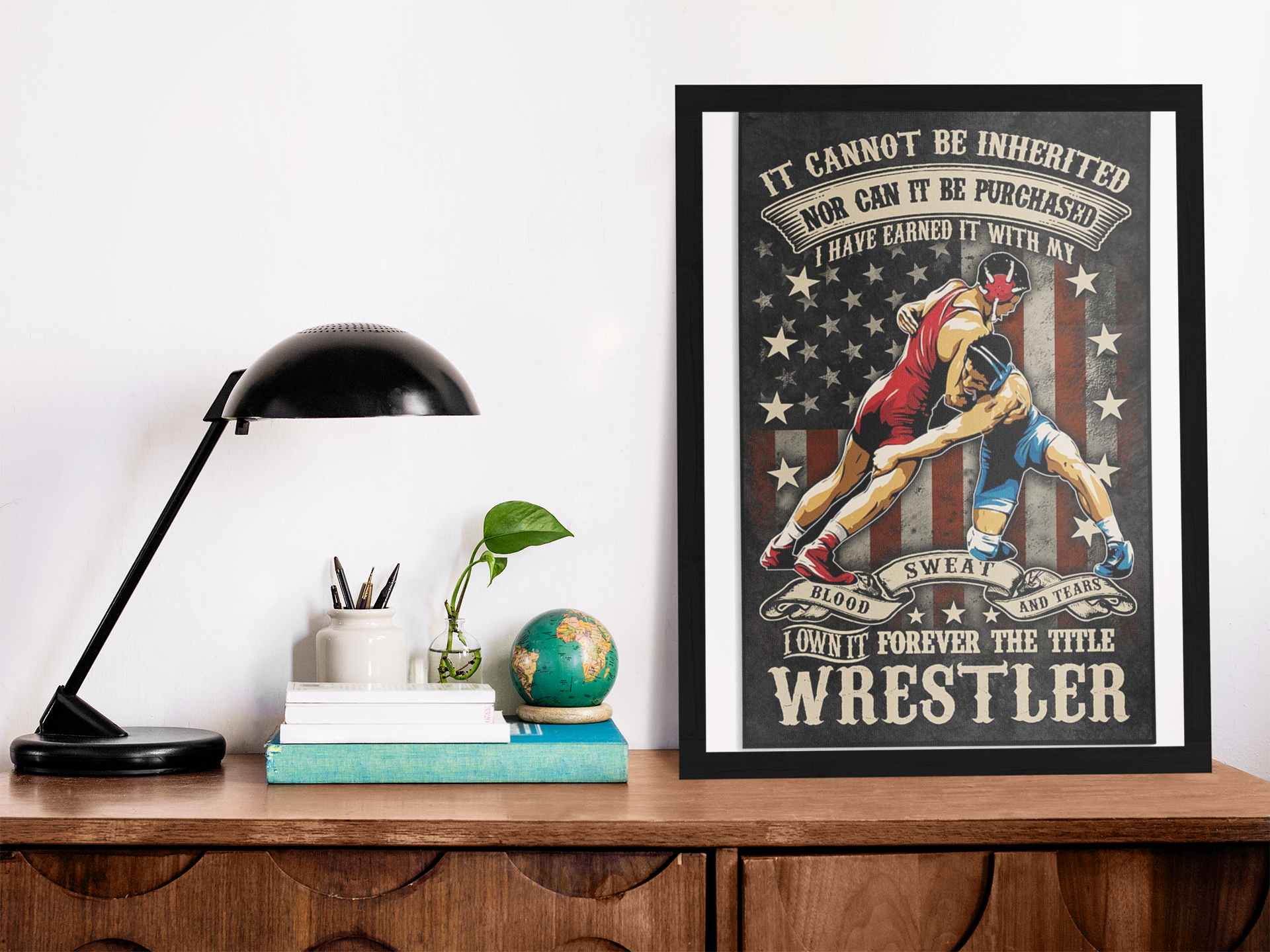 It cannot be inherited I own forever the title wrestler poster